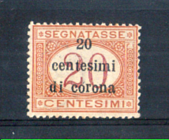 1919 - LOTTO/TTT3L - TRENTO e TRIESTE - 20c. SU 20c. SEGNATASSE  LING.