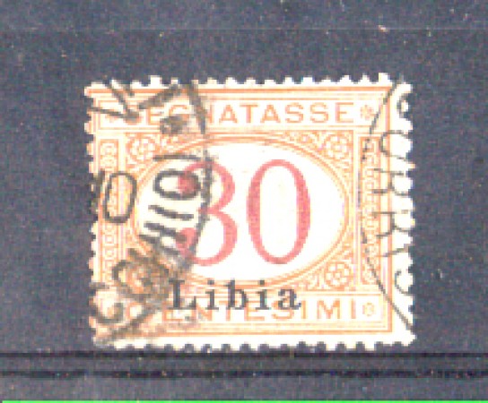 LIBIA - 1915 - LOTTO/LIBITS4U - 30c. SEGNATASSE USATO