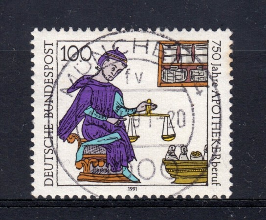 1991 - GERMANIA FEDERALE - PROFESSIONE FARMACISTA - USATO - LOTTO/31231