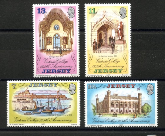 1977 - JERSEY - LOTTO/40890 - COLLEGIO VICTORIA  4 v. - NUOVi