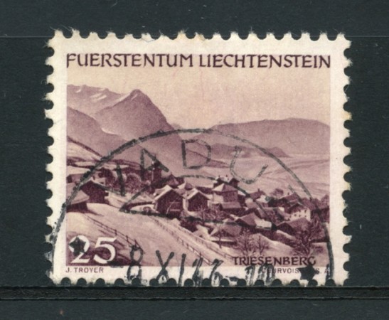 1944 - LOTTO/14428 - LIECHTENSTEIN - 25r. VEDUTE - USATO