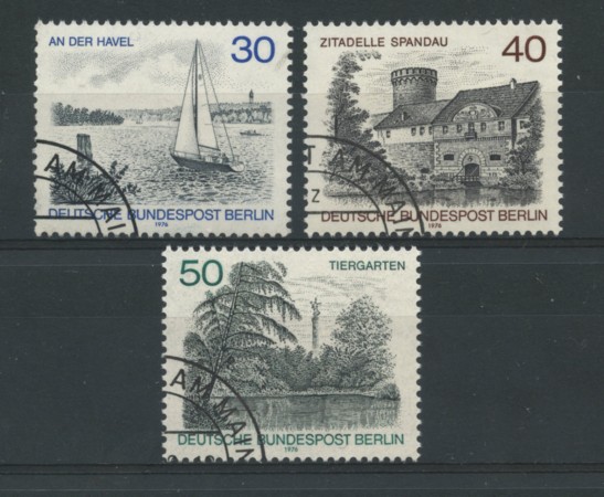 1976 - LOTTO/15600U  - BERLINO  - VEDUTE 3v. - USATI