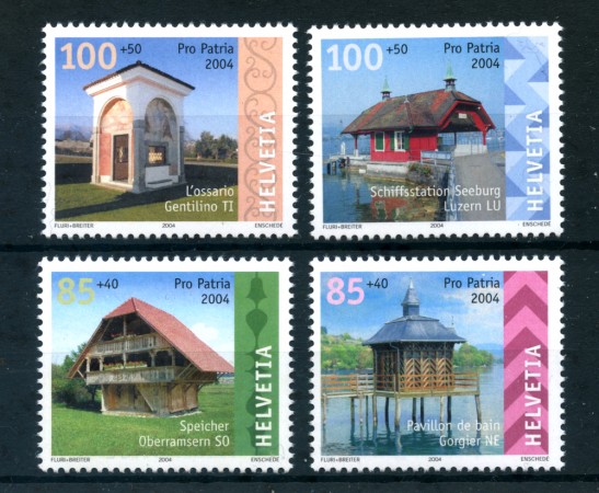 2004 - LOTTO/23799 - SVIZZERA - PRO PATRIA 4v. - NUOVI