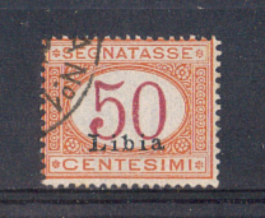 LIBIA - 1915 - LOTTO/LIBITS6U - 50c. SEGNATASSE  USATO