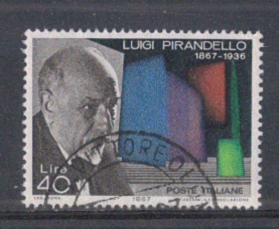 1967 - LOTTO/6467U - REPUBBLICA - LUIGI PIRANDELLO USATO