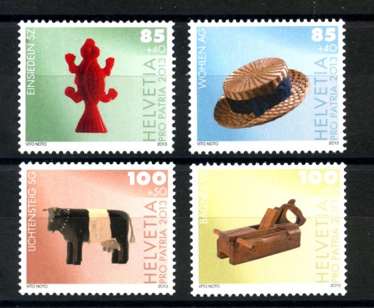 2013 - SVIZZERA - LOTTO/37830 - PRO PATRIA 4v. - NUOVI