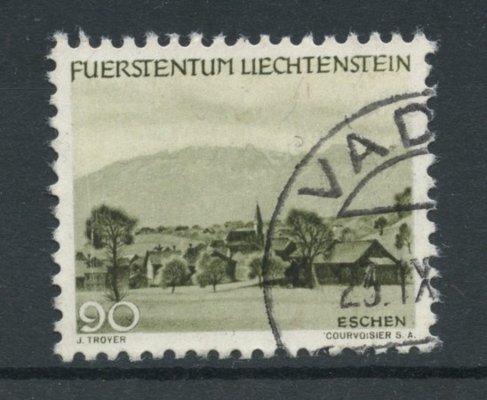 1944 - LOTTO/19229 - LIECHTENSTEIN - 90r. VERDE VEDUTE - USATO