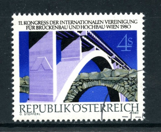 1980 - AUSTRIA - COSTRUTTORI DI PONTI - USATO - LOTTO/28206