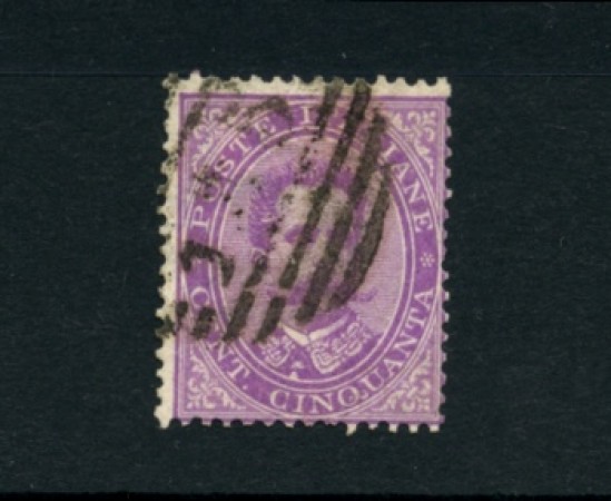 1879 - LOTTO/11485 - REGNO - 50c. VIOLETTO VITT.EMANUELE II° - USATO