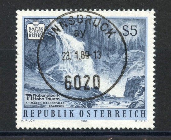 1988 - AUSTRIA - CASCATE DI KRIMML - USATO - LOTTO/39566