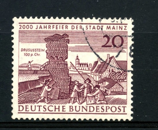 1962 - GERMANIA FEDERALE - 20p. CITTA' DI MAGONZA - USATO - LOTTO/30865U