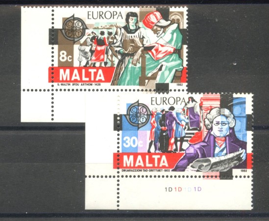 1982 - MALTA - LOTTO/41448 - EUROPA 2v. - NUOVI