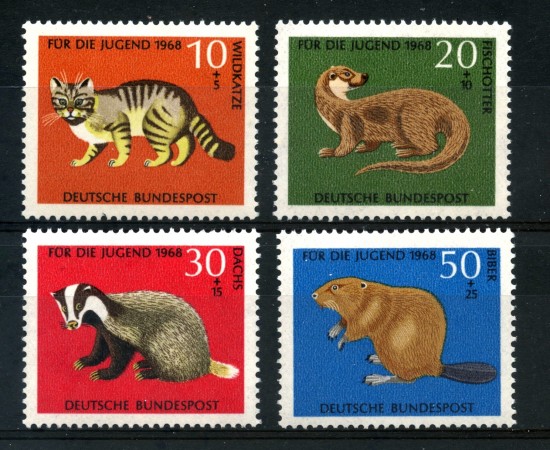 1968 - GERMANIA FEDERALE - PRO GIOVENTU' 4 v. - NUOVI - LOTTO/30941