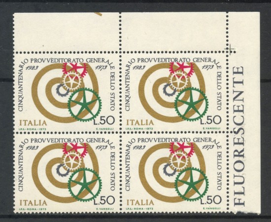 1973 - LOTTO/6579Q - REPUBBLICA - PROVVEDITORATO QUARTINA NUOVI