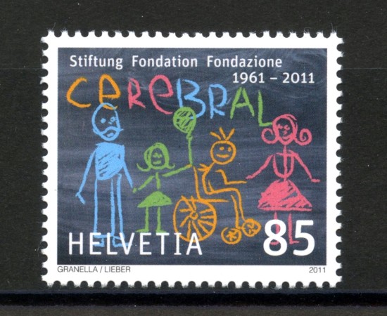 2011 - SVIZZERA - LOTTO/37775 - ASSOCIAZIONE CEREBRAL - NUOVO