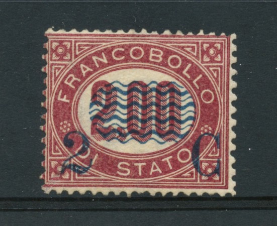 1878 - LOTTO/22402 - REGNO - 2 CENT. SU 2,00 LACCA -