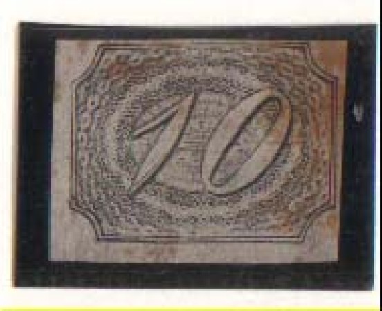 1844 - LOTTO/3031 - BRASILE - 10 REIS NERO