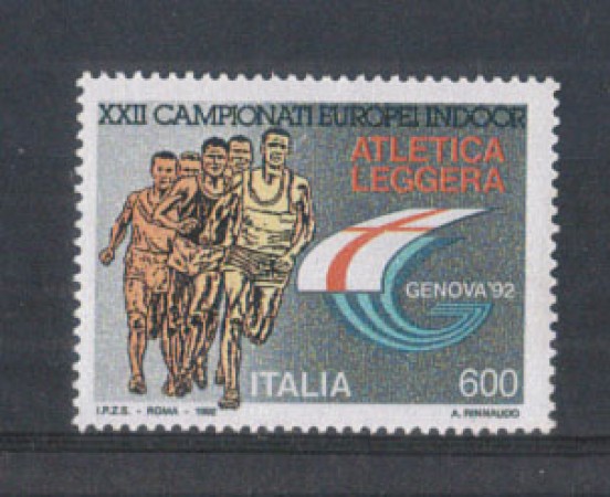 1992 - LOTTO/6978 - REPUBBLICA - ATLETICA LEGGERA - NUOVO