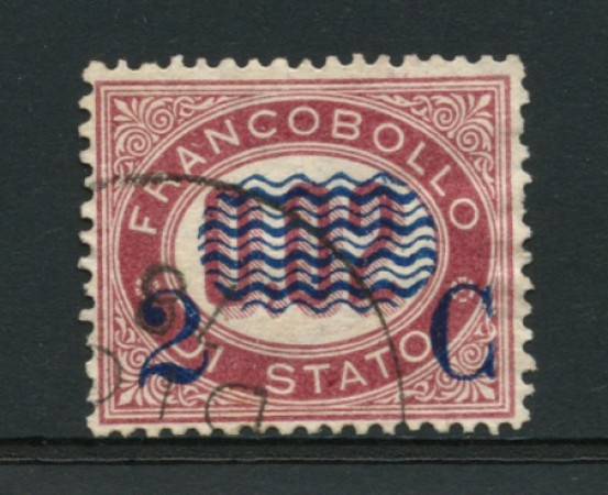 1878 - LOTTO/12732 - REGNO - 2c. su 0,02 LACCA - USATO