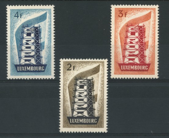 1956 - LOTTO/13961 - LUSSEMBURGO - EUROPA 3v. - NUOVI