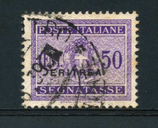 1934 - LOTTO/14961 - ERITREA - 50 CENT.VIOLETTO SEGNATASSE - USATO