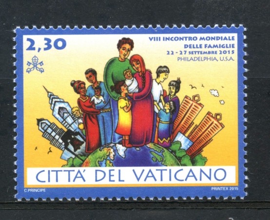2015 - VATICANO - INCONTRO MONDIALE DELLE FAMIGLIE - NUOVO - LOTTO/30729