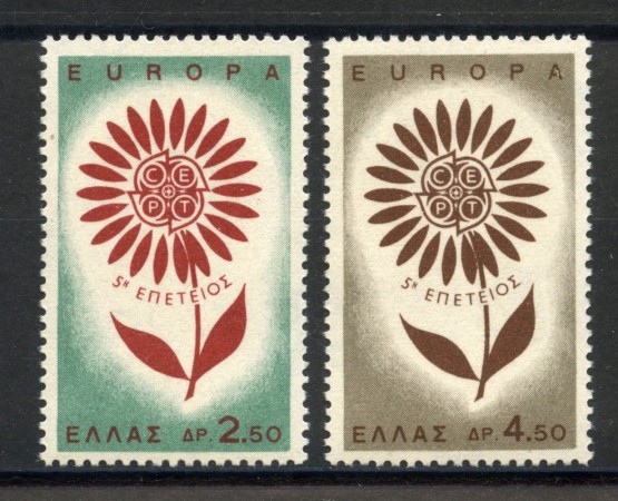 1964 - GRECIA - LOTTO/41176 - EUROPA 2v. - NUOVI
