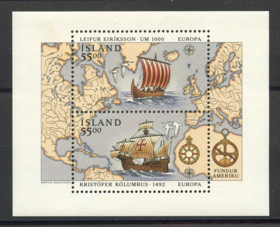 1992 - ISLANDA - LOTTO/41080 - EUROPA FOGLIETTO NUOVO