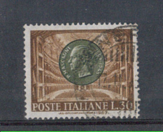 1963 - LOTTO/6423U - REPUBBLICA - PIETRO MASCAGNI USATO