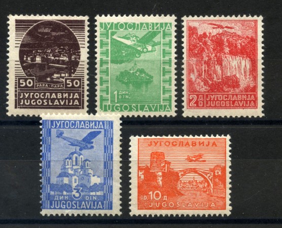 1934 - JUGOSLAVIA - POSTA AEREA 5v. - NUOVI - LOTTO/33713