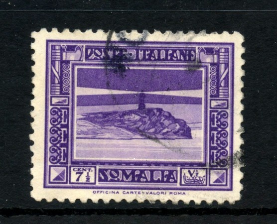 1932 - SOMALIA ITALIANA - LOTTO/48213 - 7,5 CENTESIMI PITTORICA - USATO