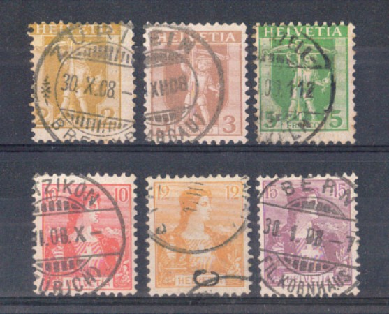 1907 - LOTTO/9917 - SVIZZERA - WALTER TELL SERIE COMPLETA - USATI