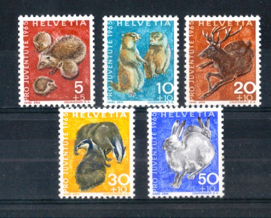 1965 - LOTTO/SVI763CPN - SVIZZERA - PRO JUVENTUTE 5v. - NUOVI