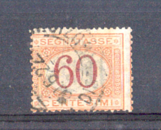 1890 - LOTTO/REGT26U - REGNO - 60c. SEGNATASSE - USATO