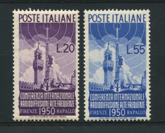 1950 - LOTTO/12773 - REPUBBLICA - RADIODIFFUSIONE 2v. - NUOVI