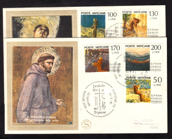 1977 - LOTTO/15351 - VATICANO - SAN FRANCESCO - BUSTA FDC
