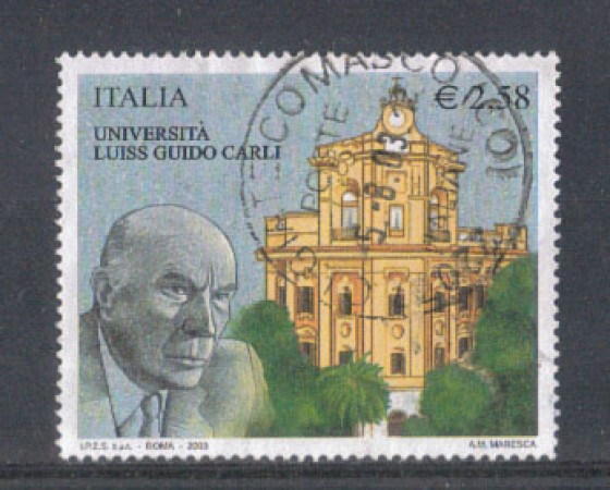 2003 - LOTTO/7413U - REPUBBLICA - UNIVERSITA' G. CARLI - USATO