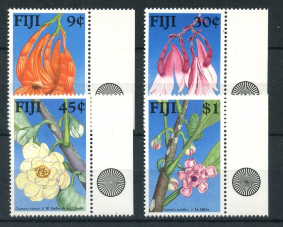 1988 - ISOLE FIJI - LOTTO/19677 - FIORI INDIGENI 4v. - NUOVI