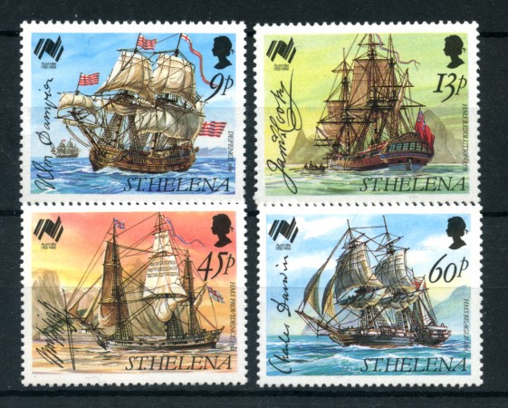 1988 - ST. HELENA - LOTTO/20256 - COLONIZZAZIONE AUSTRALIA 4v. NUOVI