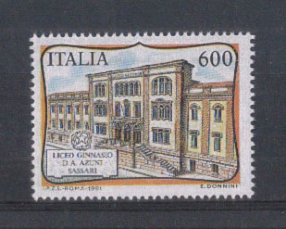 1991 - LOTTO/6964 - REPUBBLICA - LICEO AZUNI