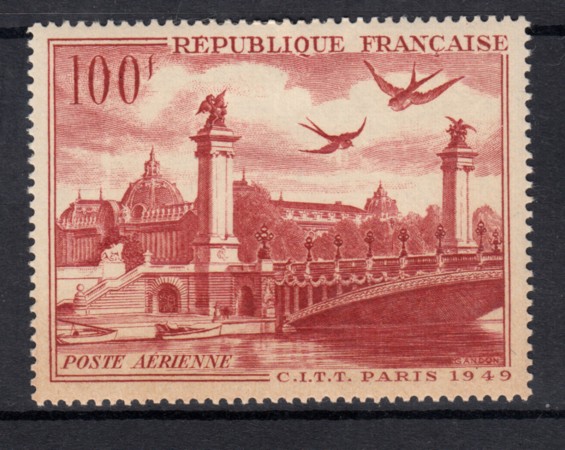 1949 - LOTTO/15436 - FRANCIA - POSTA AEREA VEDUTA DI PARIGI - LING.