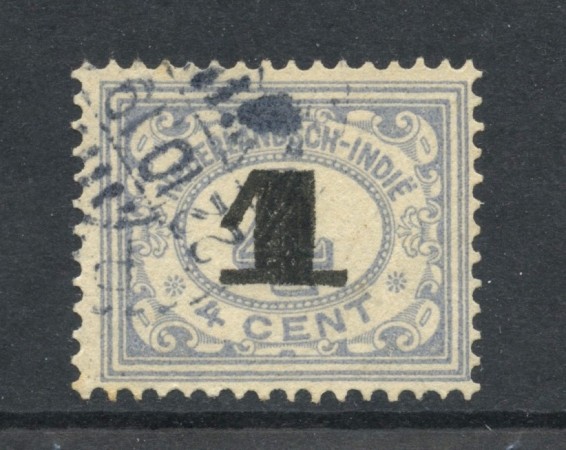 1917/18 - INDIE OLANDESI - SOPRASTAMPATO 1c. su 4c. AZZURRO - USATO - LOTTO/28815