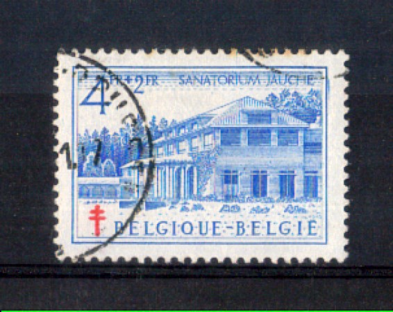 1950 - LOTTO/10846U - BELGIO - 4+2 Fr. SANATORIO DI JANCHE - USATO