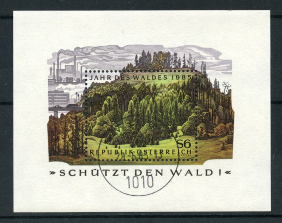 1985 - LOTTO/16424U - AUSTRIA - ANNO DEL BOSCO - FOGLIETTO USATO