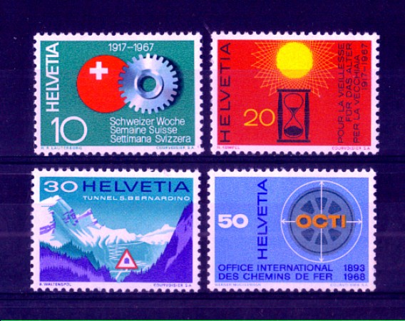 1967 - LOTTO/SVI794CPN - SVIZZERA - PROPAGANDA 4v. - NUOVI