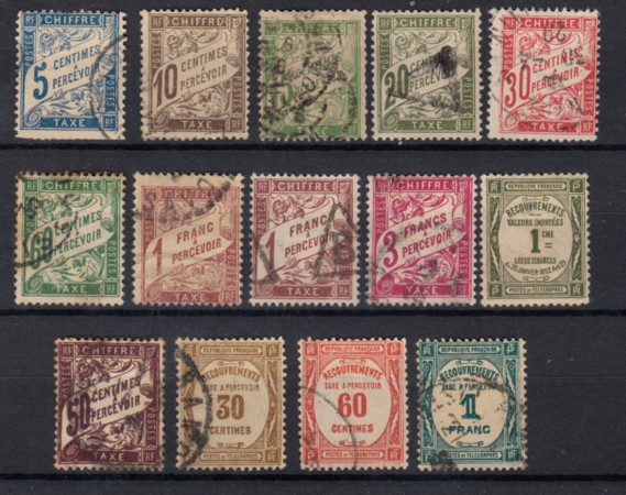 1884/1927 - LOTTO/15441 - FRANCIA - SEGNATASSE USATI