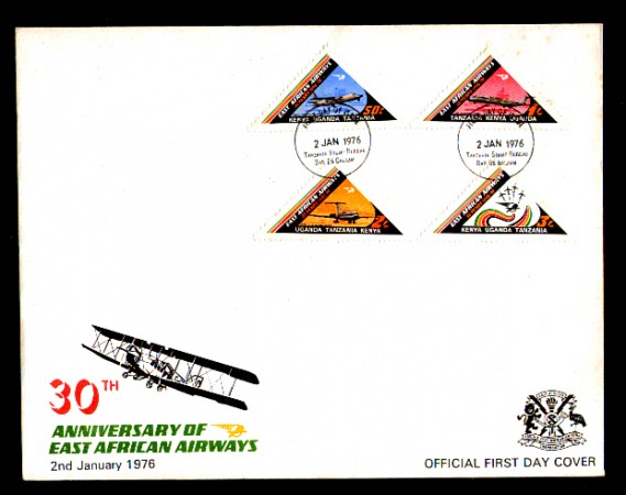 1976 - LOTTO/10672 - UGANDA/KENIA/TANZANIA - 30° EAST AFRICAN AIRWAIS - BUSTA