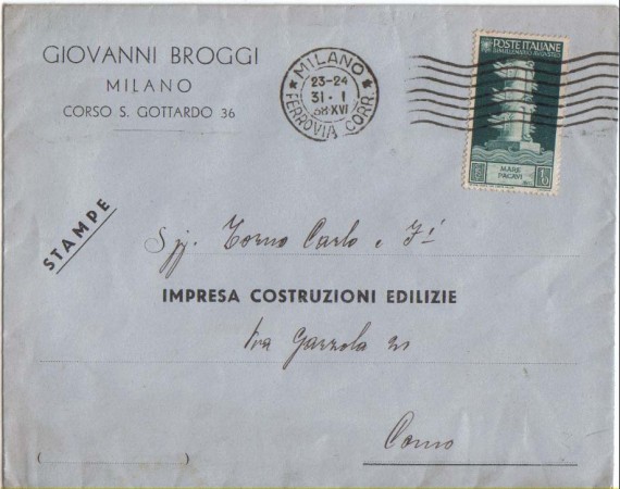 MILANO - 1938 - LBF/918