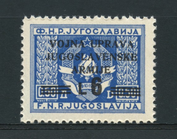 1947 - LOTTO/14716 - AMMINISTR. MILITARE  JUGOSLAVA- 6,00 SU 0,50 - NUOVO