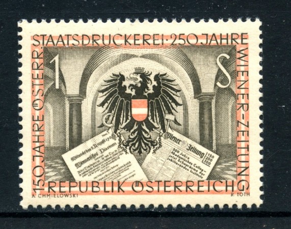 1954 - AUSTRIA - STAMPERIA DI STATO - NUOVO - LOTTO/27909